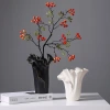 2025 francés vintage jarrón de cerámica sala de estar arreglo de flores hidropónico terracota áspero simple luz lujo alta sensación wabi-sabi viento decoración decoración jarrón de cerámica casa de cerámica Application Scenario